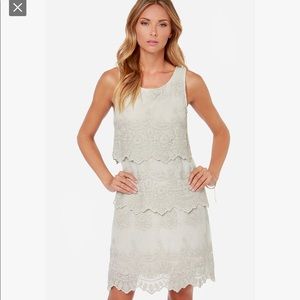 Black Swan Tiered Lace Dress